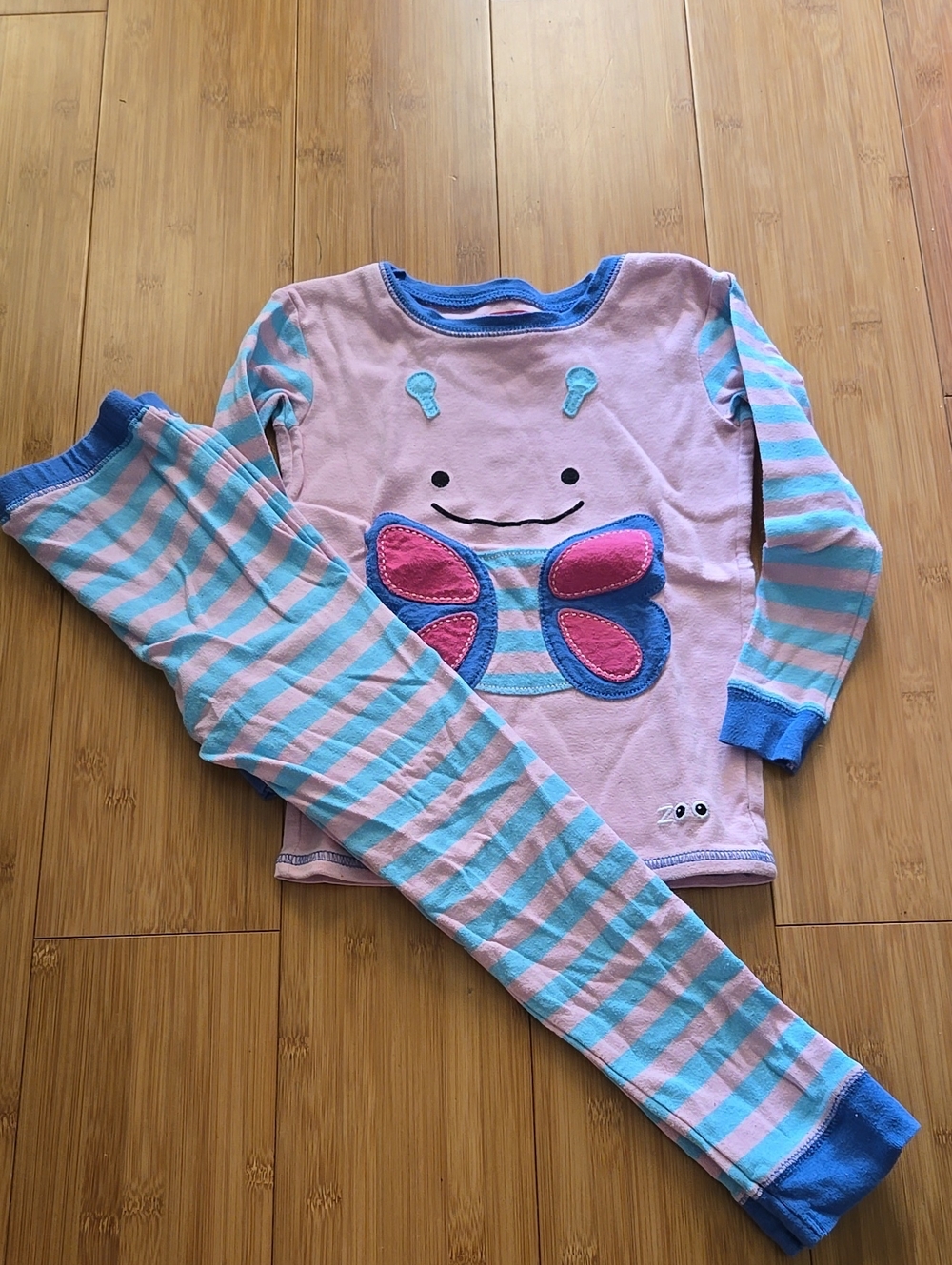 Skip Hop Butterfly Stripe Pajama Set - 6